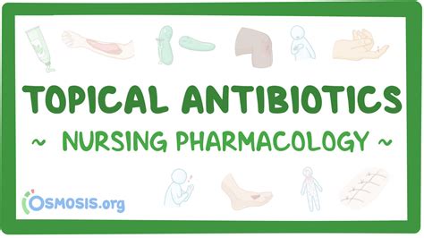 Topical Antibiotics Nursing Pharmacology Osmosis