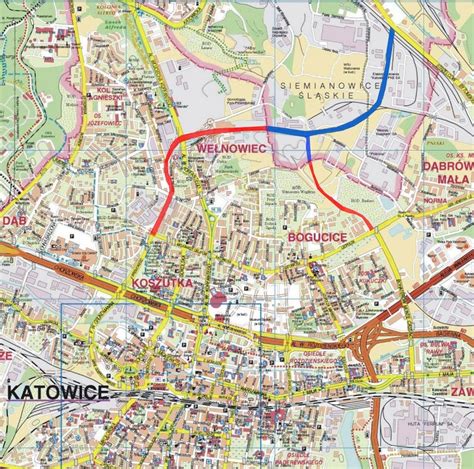Katowice I Siemianowice Chcą Budować Nowe Połączenie Drogowe Między Oboma Miastami Mapa