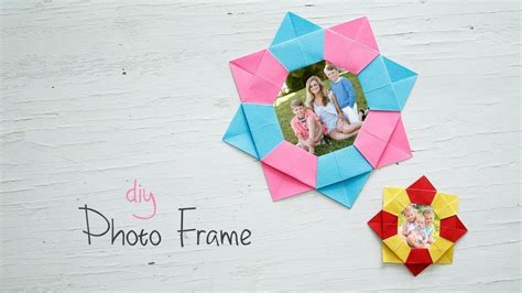 Diy How To Make Origami Photo Picture Frame Diy Mini Photo Album With Paper How To