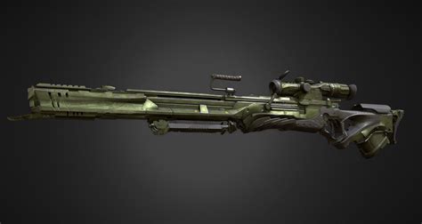 Futuristic Sniper Rifle 3d Model Turbosquid 1412239