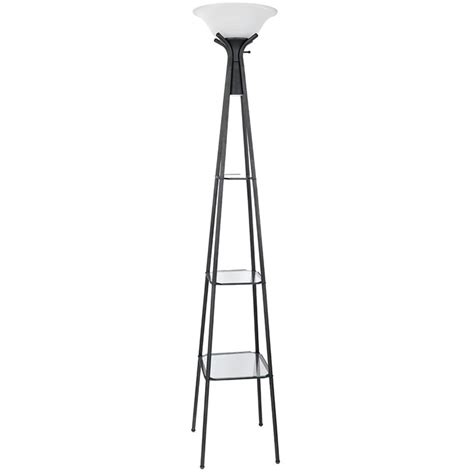 Check spelling or type a new query. Coaster 3 Glass Shelf Metal Torchiere in Charcoal Black ...
