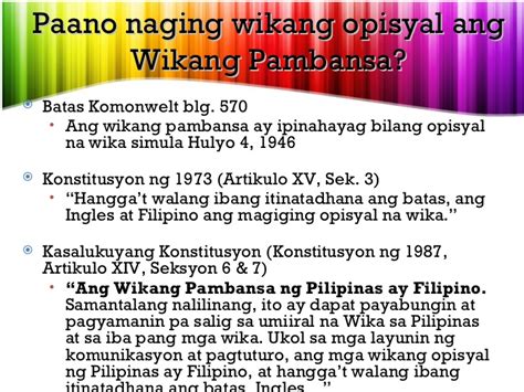 Kahalagahan Ng Wikang Filipino Bilang Wikang Panturo Rrl Mobile Legends