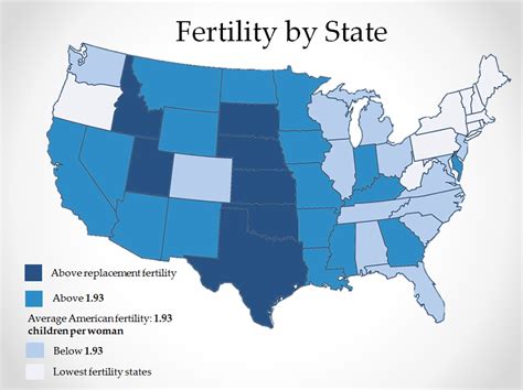 Fertility By State United States Of America Us Supreme Court American