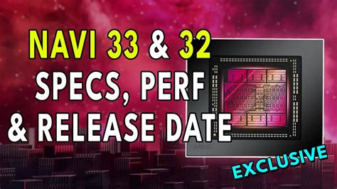 Navi 32 And 33 What Is Happening Specs Perf And Release Date Youtube