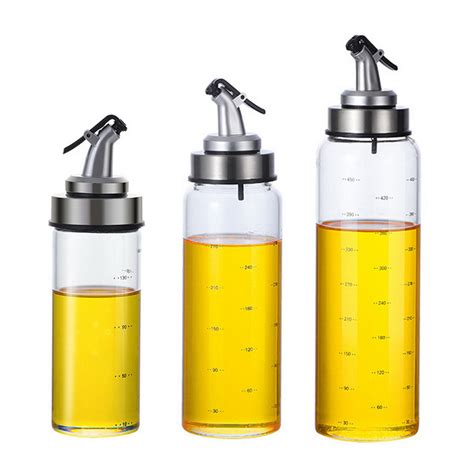 Portable Oil Dispenser Seasoning Bottles Dispenser With Scale Sauce
