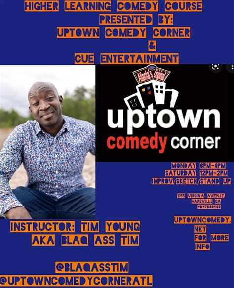 Higher Learning Comedy Course At Uptown Comedy Corner Uptown Comedy