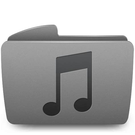 Folder Music Icon Sabre Snow Silver Icons