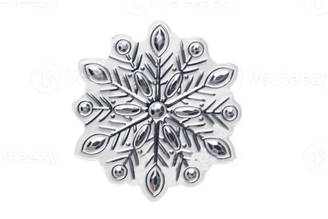 Free Silver Snowflake Isolated On A Transparent Background 21312375 Png