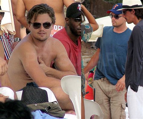 Photos Of Shirtless Leonardo Dicaprio Vacationing On Beach In Ibiza Popsugar Celebrity