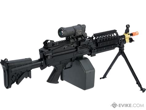 Cybergun Fn Licensed M249 Airsoft Machine Gun Version Mk46 Black