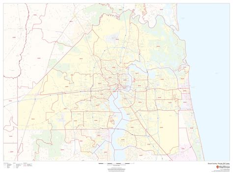 Duval County Fl Zip Code Map