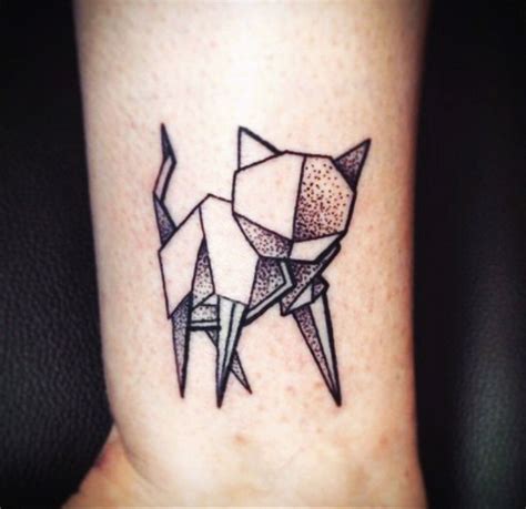 Geometric Cat Tattoo Geometric Tattoo Geometric Animal Tattoo