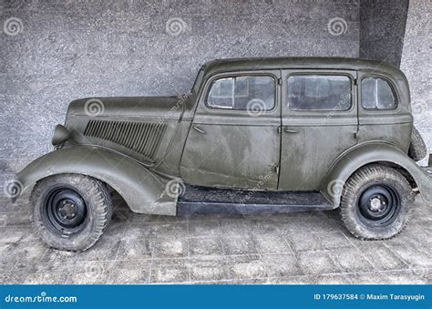 Vintage Army Jeeps World War Ii Era Open Top Car Stock Photo Image