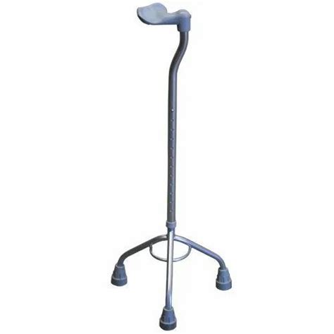 Iron Full Crome Finshing Tripod Walking Stick For Hospital And
