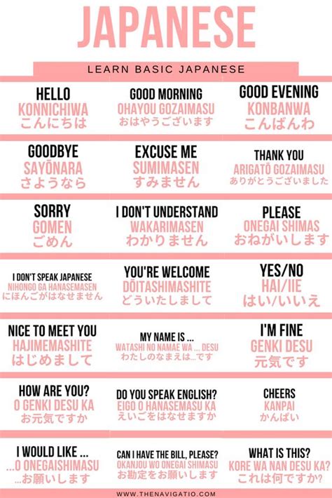 24 Essential Japanese Phrases For Tourists The Navigatio