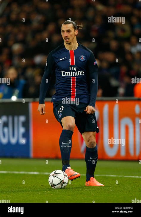 Zlatan Ibrahimovic Of Psg In Action During The Uefa Champions League