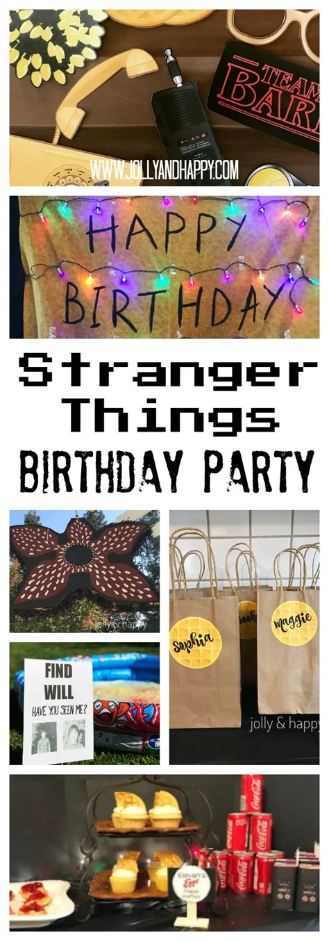 Stranger Things Birthday Party Jolly And Happy Birthday Party