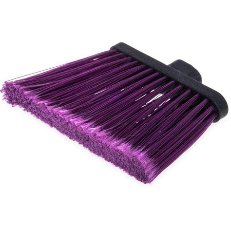 Carlisle Duo Sweep Flagged Angle Broom Head 12 In Purple In The