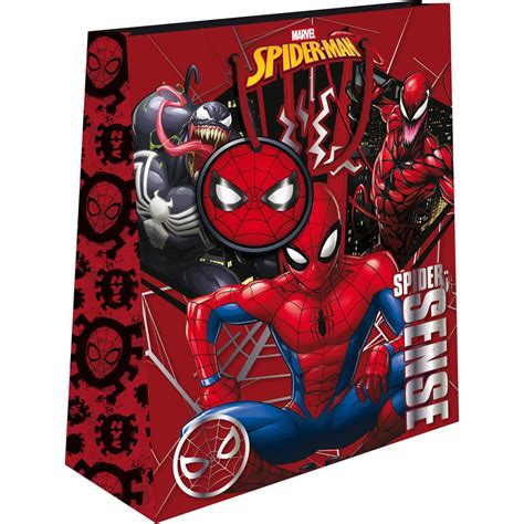 Paper T Bag 33x12x45 Spiderman With Foil 2designs Diakakis Imports