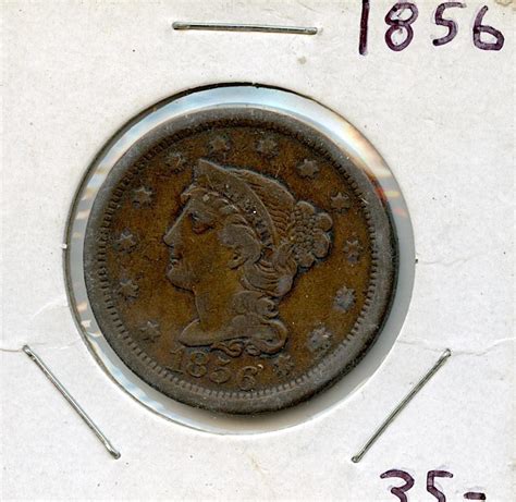 Lot Us Circulated Coin One Cent 1856