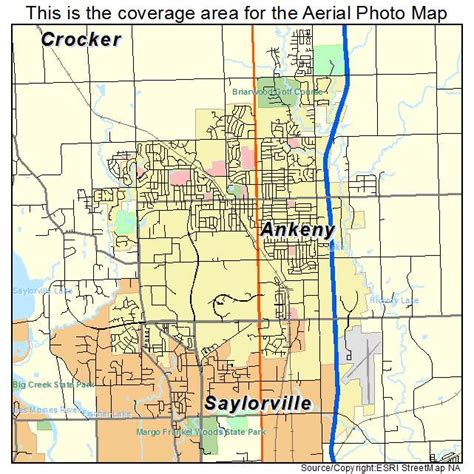 Aerial Photography Map Of Ankeny Ia Iowa