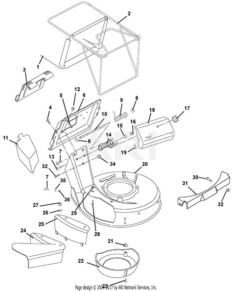 Ariens 911194 022000 023524 Lm21sw Parts Diagram For Mower Pan And Bag