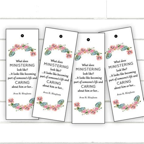 Ministering As The Savior Does Bookmark Printable A Perfect Handout To