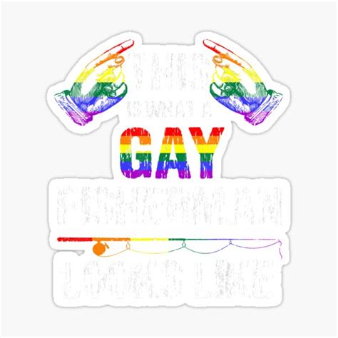 Mens This Is What A Gay Fisherman Looks Like LGBT Pride Sticker For