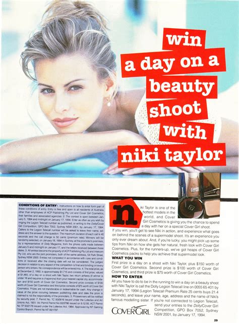 Cover Girl Niki Taylor