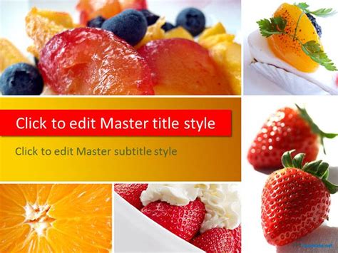 May contain other optional ingredients, including dry milk solids, vitamins and minerals, gums, salt, and seasonings. Free Dessert Food PPT Template