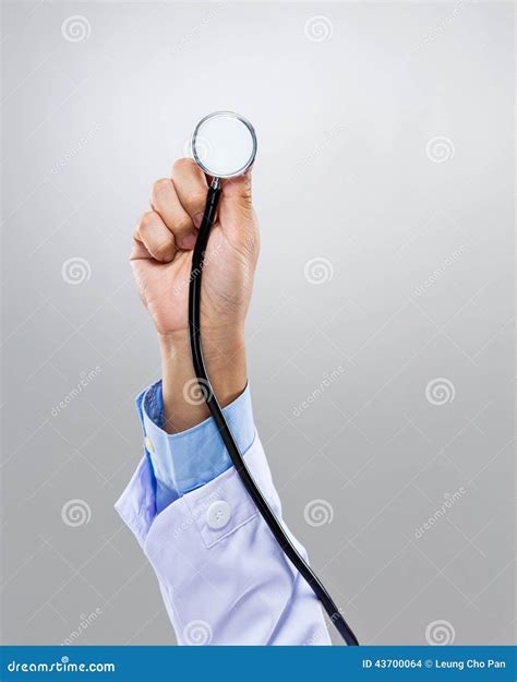 Doctor Hand Hold With Stethoscope Stock Photo Image Of Male Earphone