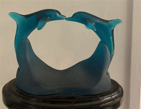 I Have A 1996 Wyland Acrylic Sculpture Of The 2 Kissing Dolphins And