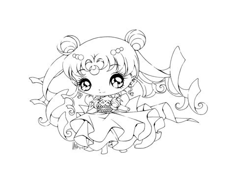 Cute Chibi Princess Coloring Pages Sketch Coloring Page