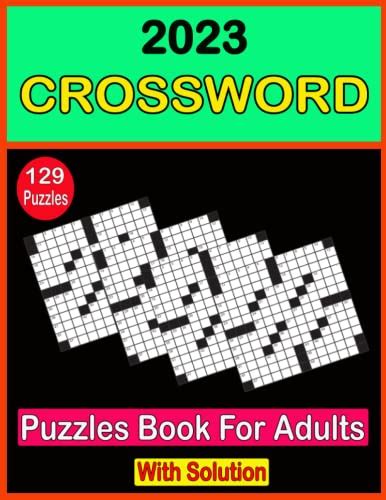 2023 Crossword Puzzles Book For Adults Medium Level Puzzles Activity