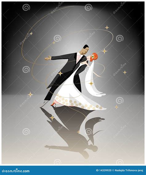 Dancing Couple Stock Vector Illustration Of Engagement 14339920
