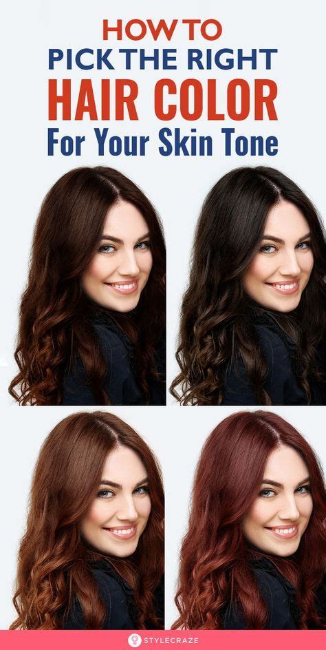 How To Pick The Right Hair Color For Your Skin Tone Skin Tone Hair