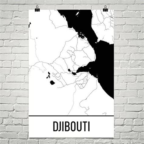 Djibouti Map Djibouti Art Djibouti Print Djibouti Djibouti Poster Djibouti Wall