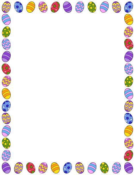 Bookmark this page or save it to pinterest, because you'll find a wealth of ideas here for keeping your kids. Printable Easter egg border. Free GIF, JPG, PDF, and PNG downloads at http://pageborders.org ...