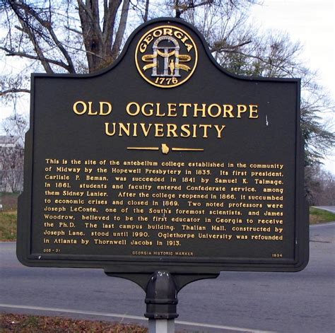 Old Oglethorpe University Georgia Historical Society