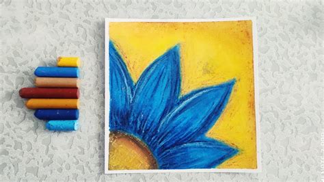 Easy Oil Pastel Drawing A Flower Step By Step For Beginners Youtube