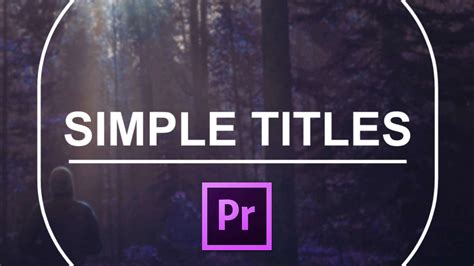 Adobe Premiere Pro Title Templates Peatix