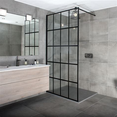 Drench Frame Shower Screens With Matt Black Frame Room H2o