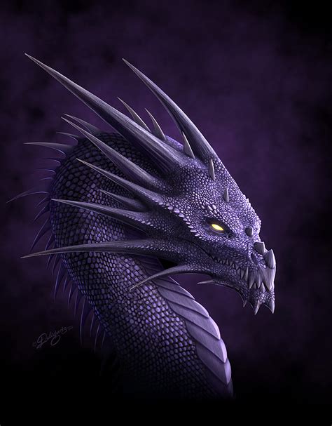 Purple Dragon By Deligaris On Deviantart