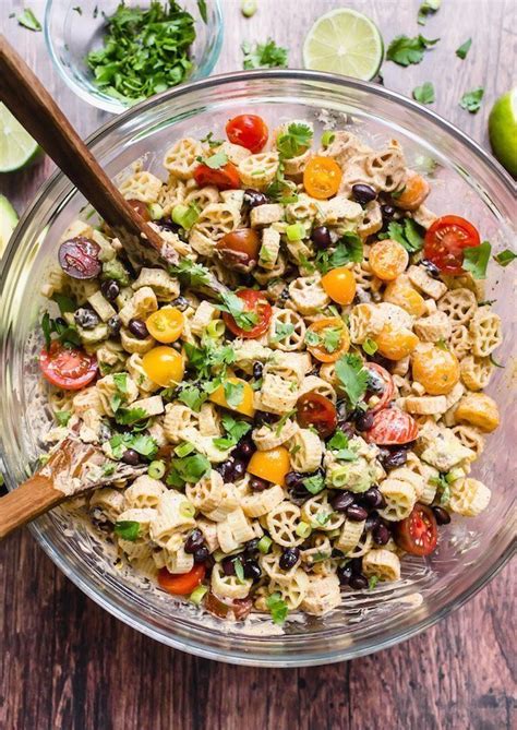 Taco Pasta Salad No Mayo Easy Quick Vegetarian Smells Like Home