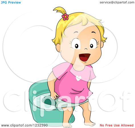 Clipart Potty Training Pictures Little Girl Potty Training Clipart