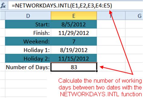 Count Days Between Two Dates In Excel