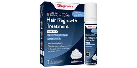 Label Challenge Walgreen S Minoxidil Topical Aerosol 5 Hair Regrowth Treatment For Men