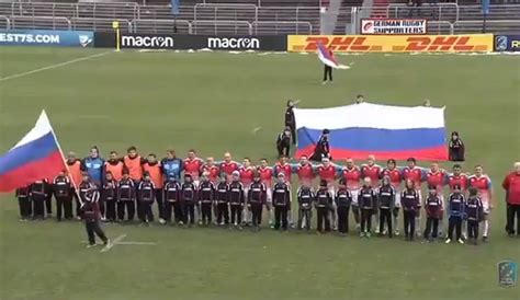milli rugby maçında rusya yerine sovyet marşı çalındı