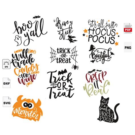 Trick Or Treat, Halloween Svg, Boo, Boo Svg, Halloween, Happy Halloween, Halloween Day, Cute Cat ...