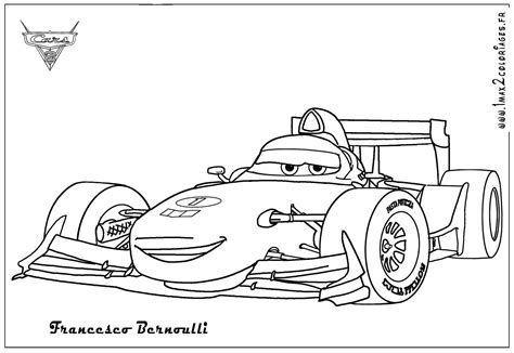 Cars 2 Francesco Bernoulli Coloring Page Coloring Home